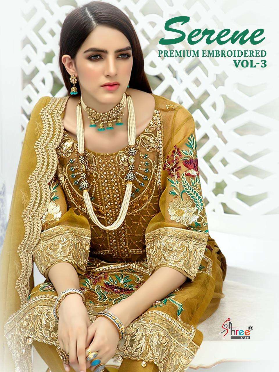 SHREE FAB SERENE PREMIUM EMBROIDERED VOL 3